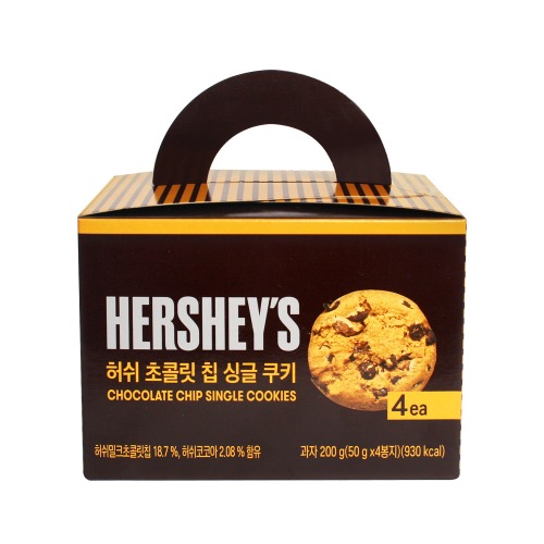 허쉬 초콜릿 칩 싱글 쿠키 200g(50gx4입) x 12개