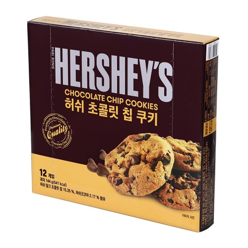 허쉬 초콜릿칩 쿠키 144g x 12개